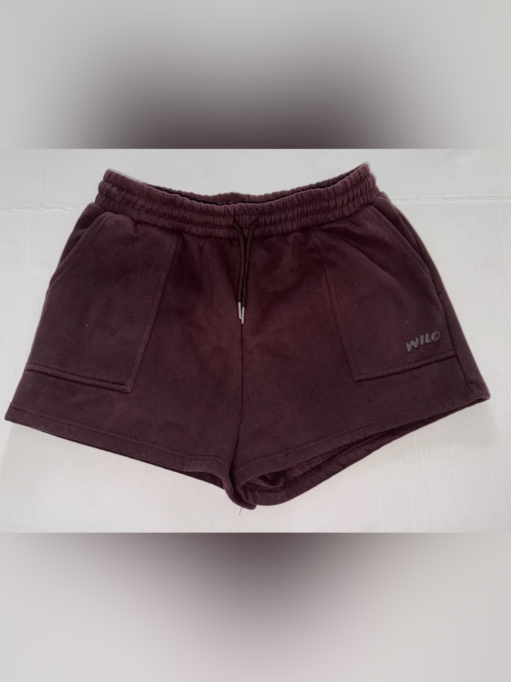 Wilo Women's Chocolate Brown Athletic Pull-On Shorts